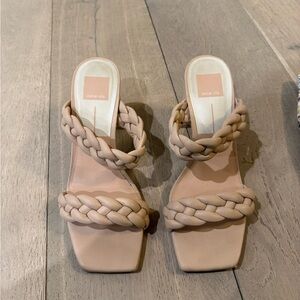 Dolce Vita Women's Braided Cream Heels